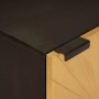 Gabinete de Baño con estante Negro y dorado 38 x 33 x 48 cm