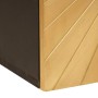 Gabinete de Baño con estante Negro y dorado 38 x 33 x 48 cm