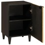 Gabinete de Baño con estante Negro y dorado 38 x 33 x 58 cm