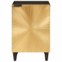 Gabinete de Baño con estante Negro y dorado 38 x 33 x 58 cm