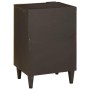 Gabinete de Baño con estante Negro y dorado 38 x 33 x 58 cm