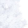 Árbol de Navidad preiluminado con luces y bolas blanco 210 cm