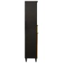 Gabinete de Baño con cajón Negro y dorado 38 x 33 x 160 cm