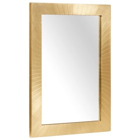 Espejo de baño con espejo Negro y dorado 50 x 2.5 x 70 cm