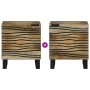 Armario de Noche 2 pcs Marrón 40 x 33 x 46 cm
