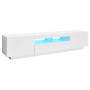 Mueble para TV con luces LED blanco brillante 180x35x40 cm en Muebles TV | Comprar online en Foro24