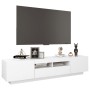 Mueble para TV con luces LED blanco brillante 180x35x40 cm en Muebles TV | Comprar online en Foro24