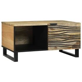 Mesa de Café Marrón y Negro 80 x 50 x 40 cm