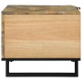 Mesa de Café Marrón y Negro 80 x 50 x 40 cm