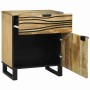 Armario de Noche Marrón 50 x 33 x 60 cm madera maciza de mango