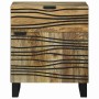 Armario de Noche Marrón 50 x 33 x 60 cm madera maciza de mango