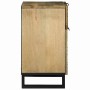 Armario de Noche Marrón 50 x 33 x 60 cm madera maciza de mango