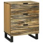 Armario de Noche Marrón 50 x 33 x 60 cm madera maciza de mango