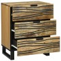 Armario de Noche Marrón 50 x 33 x 60 cm madera maciza de mango