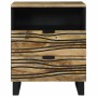 Armario de Noche Marrón 50 x 33 x 60 cm madera maciza de mango