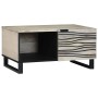 Mesa de Café Beige y Negro 80 x 50 x 40 cm