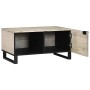 Mesa de Café Beige y Negro 80 x 50 x 40 cm