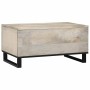 Mesa de Café Beige y Negro 80 x 50 x 40 cm