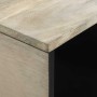 Mesa de Café Beige y Negro 80 x 50 x 40 cm