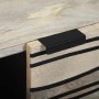 Mesa de Café Beige y Negro 80 x 50 x 40 cm