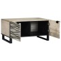 Mesa de Café Beige y Negro 80 x 50 x 40 cm