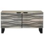 Mesa de Café Beige y Negro 80 x 50 x 40 cm