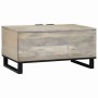 Mesa de Café Beige y Negro 80 x 50 x 40 cm