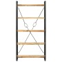 Estantería de 5 niveles madera maciza mango 90x30x180 cm de vidaXL, Librerías y estanterías - Ref: Foro24-286581, Precio: 261...