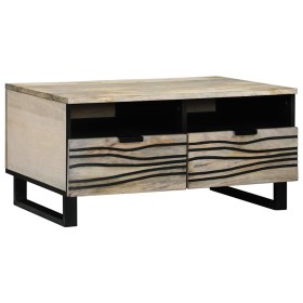 Mesa de Café with Drawer, Negro 80 x 54 x 40 cm
