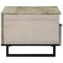 Mesa de Café with Drawer, Negro 80 x 54 x 40 cm