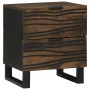 Armario de Noche con cajón 2 pcs Nogal 40 x 33 x 46 cm