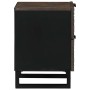Armario de Noche con cajón 2 pcs Nogal 40 x 33 x 46 cm