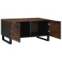 Mesa de Café Marrón y Negro 80 x 50 x 40 cm