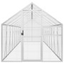 Pajarera de aluminio color plateado 1,79x8x1,85 m de vidaXL, Pies y jaulas para pájaros - Ref: Foro24-3155799, Precio: 661,75...