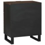 Armario de Noche Nogal 50 x 33 x 60 cm madera maciza de mango