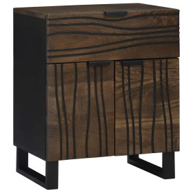 Armario de Noche Nogal 50 x 33 x 60 cm madera maciza de mango