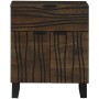 Armario de Noche Nogal 50 x 33 x 60 cm madera maciza de mango