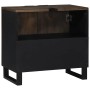 Mueble de lavabo con estante Marrón y Negro 62 x 33 x 58 cm