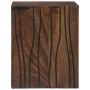Armario de Lavabo con estante Marrón y Negro 38 x 33.5 x 48 cm