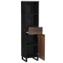 Gabinete de Baño Marrón 38 x 33 x 160 cm Madera maciza de Mango
