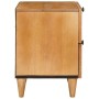 Mesa de Noche con cajón 2 pcs Marrón claro 40 x 33 x 46 cm