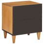 Mesa de Noche con cajón 2 pcs Marrón claro 40 x 33 x 46 cm