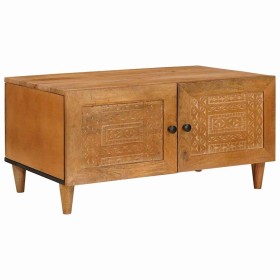 Mesa de Café con almacenamiento Marrón claro 80 x 50 x 40 cm