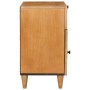 Mesa de Noche con cajón con puerta Marrón claro 50 x 33 x 60 cm