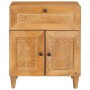 Mesa de Noche con cajón con puerta Marrón claro 50 x 33 x 60 cm