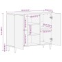 Vitrina Marrón claro 33.5 x 90 x 75 cm