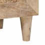 Mesa de Noche Beige 40 x 33 x 46 cm madera maciza de mango