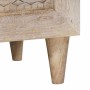 Mesa de Noche Beige 40 x 33 x 46 cm madera maciza de mango