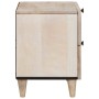 Mesa de Noche con cajón 2 pcs Beige 40 x 33 x 46 cm