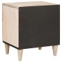 Mesa de Noche con cajón 2 pcs Beige 40 x 33 x 46 cm